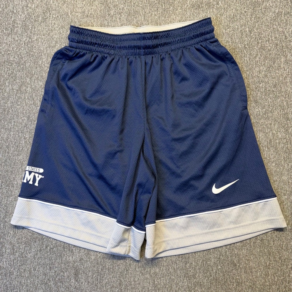 Nike Mens US Army Fast Break Shorts Navy Blue Dri-FIT Mesh M73050 Size Medium‎
